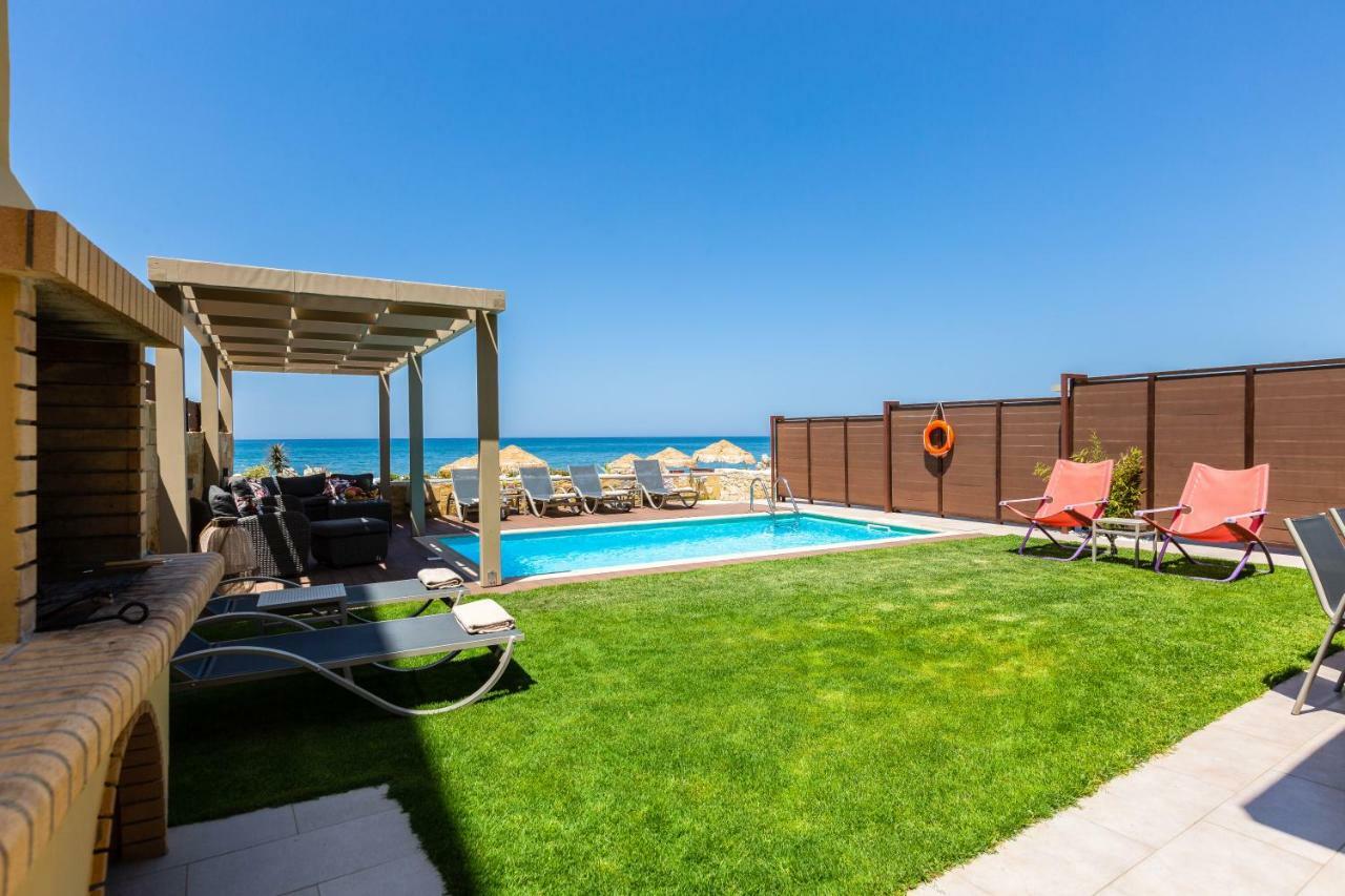 Espera Luxury Beach Front Residence With Pool & Bbq, By Thinkvilla Réthimno Kültér fotó
