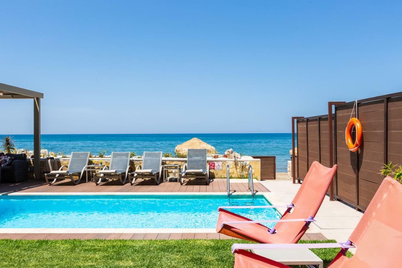 Espera Luxury Beach Front Residence With Pool & Bbq, By Thinkvilla Réthimno Kültér fotó